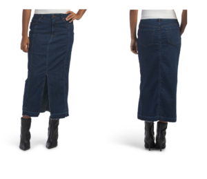 Front Slit Maxi Skirt