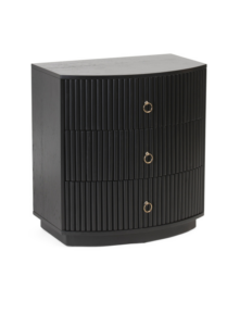 3 Drawer Fluted Night Stand
