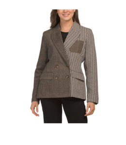 Patchwork Tweed Blazer