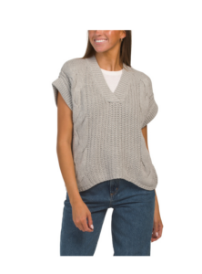 Cable Knit Sweater Vest