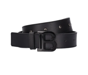 B Logo Leather Belt