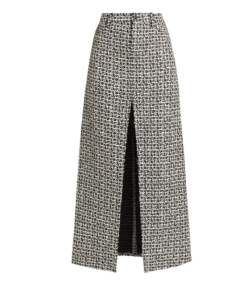 Rye Tweed Slit Maxi Skirt