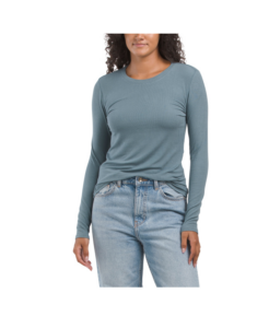 Crew Neck Long Sleeve Top