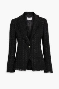 Adelaide Frayed Metallic Bouclé-tweed Jacket