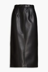 Faux Leather Midi Skirt