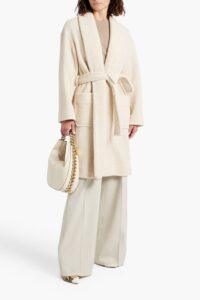 Wool-blend Bouclé Coat
