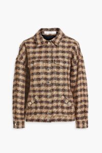 Siema Metallic Linen-blend Tweed Shirt Jacket