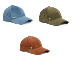 Wide Wale Corduroy Baseball Cap