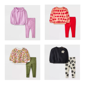 Fleece Sweatshirt & Ribbed Leggings