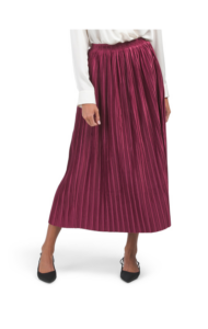 Pleated Midi Skirt