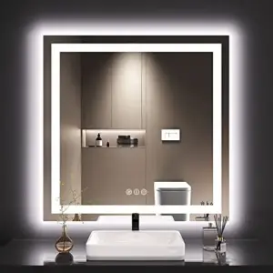 Image of sale on Loaao 36×36 Led Bathroom Mirror with Lights