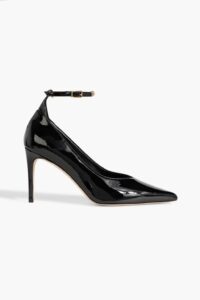 Eskio Chain-embellished Patent-leather Pumps