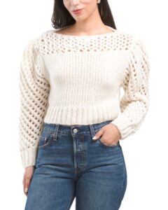 Sherpa Lined Cabled Sweater