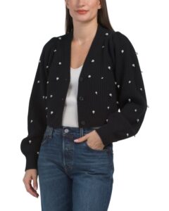 Wool and Cashmere Blend Frances Cropped Cardigan