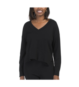 Noor Oversized V-neck Pull over Sweater