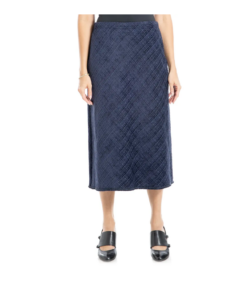 Frayed Edge Tweed Midi Skirt