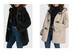 Faux Fur Toggle Hooded Jacket
