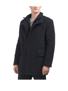 Wool Blend Plush Car Coat