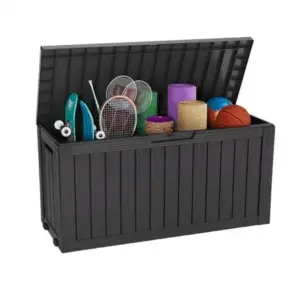 Image of sale on Bifanuo 75 Gallon Deck Box Lockable Resin Outdoor Storage Box