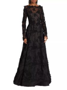 Long-sleeve Organza Gown ($500 Gift Card with Purchase)