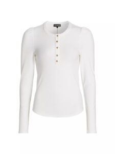 Britt Rib-knit Jersey Long-sleeve Top