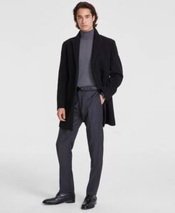 Men's Prosper Wool-blend Slim Fit Overcoat