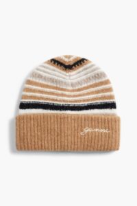 Striped Jacquard-knit Beanie