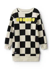 Kids' Checkmate Long Sleeve Sweatshirt Dress Size 2-7