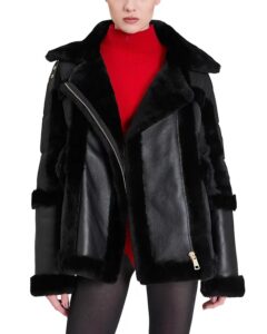 Garnier Shearling Trim Coat