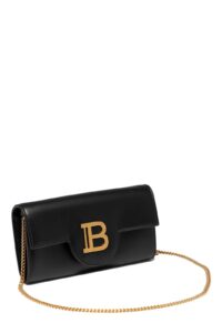 Balmain B-buzz Logo Plaque Chained Wallet