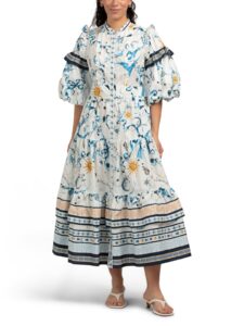 Printed Cotton Poplin Dress
