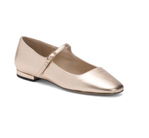 Leather Mary Jane Flats