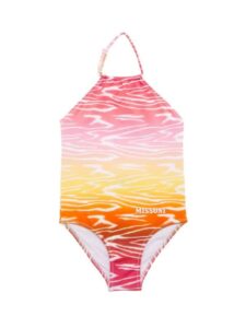 Little Girl's & Girl's Gradient Halter Neck Swimsuit