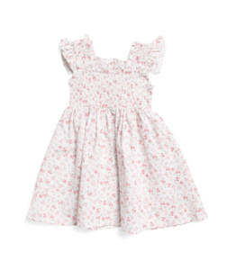 Girls Dorset Floral Smocking Lounge Dress