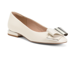 Leather Daria Bow Flats