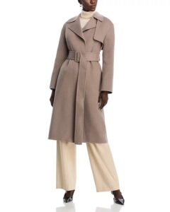 New Divide Wool & Cashmere Wrap Trench Coat