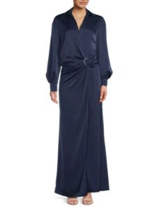 Ivon Faux Wrap Maxi Dress