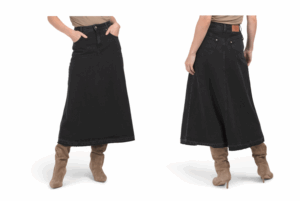 Denim Midi Skirt
