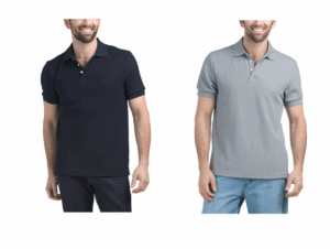 Textured Stretch Knit Polo