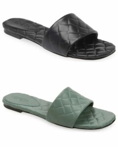 Intrecciato Embossed Slide Sandal (women)