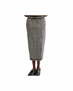 Penelope Gingham Midi Skirt