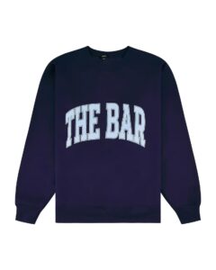 Varsity Sweatshirt Navy/baby Blue