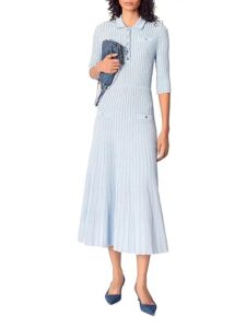 Rib Knit Midi Dress