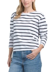 Rallie Striped Long Sleeve Top