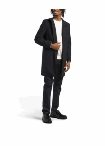 Virgin Wool Blend Belvin Urban Melton Coat