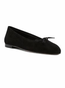 Veralli Suede Bow Ballerina Flats