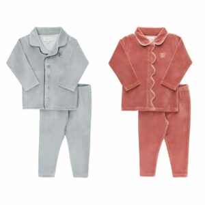 Velour Embroidered Bird & Butterfly Collection- Lounge Set