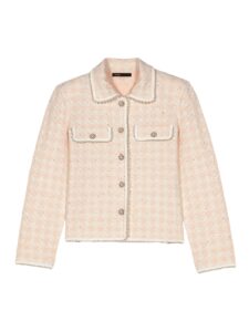 Tweed-effect Knit Jacket