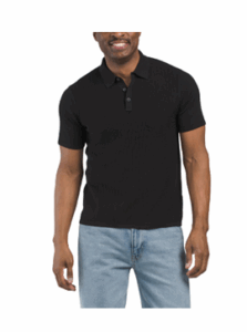 Short Sleeve Tech Woven Sweater Polo
