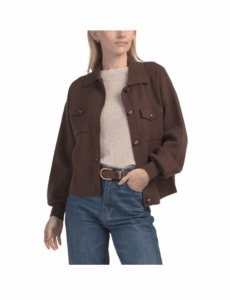 Puff Sleeve Doubleknit Jacket